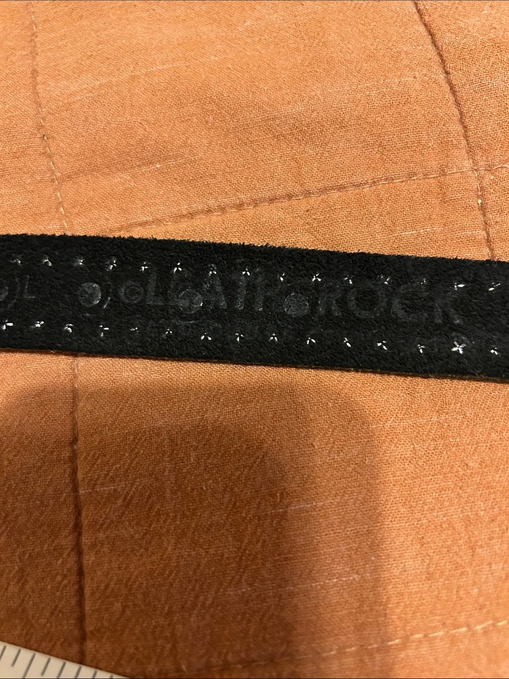 Leatherock Black Studded Belt with Crystal Accents